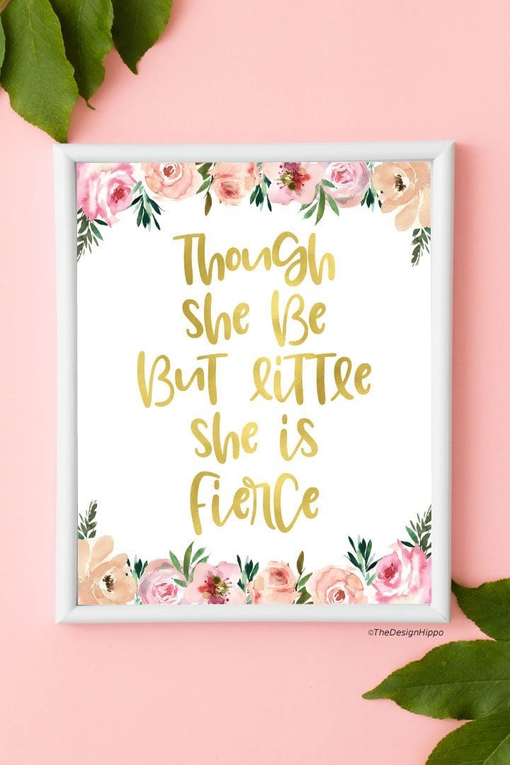 Free Printable Wall Art For Girl's Nursery Room - Featured Image