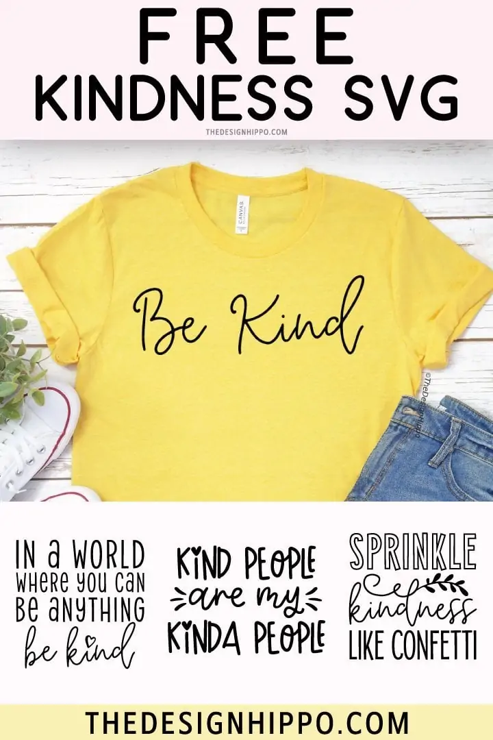 Free Kindness SVG Cut Files Pin