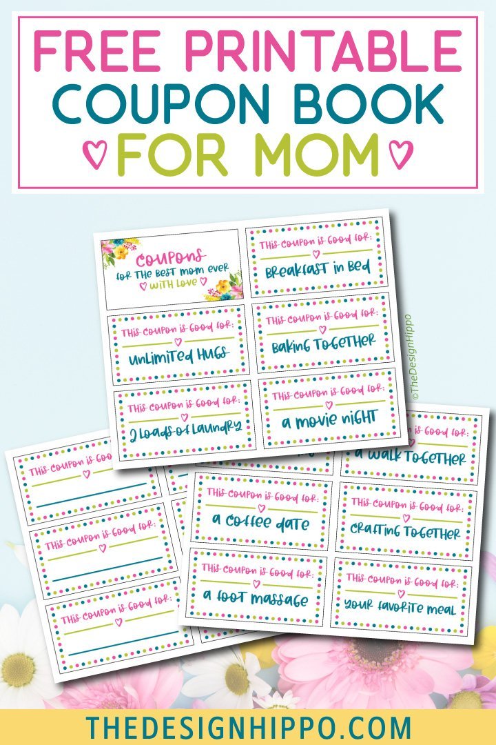 Free Printable Coupon Book For Mom Pin