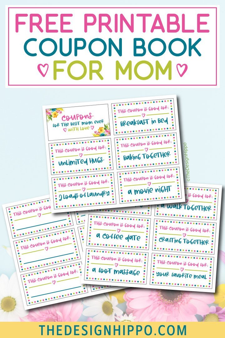 free printable and editable coupon book for mom 101 gift