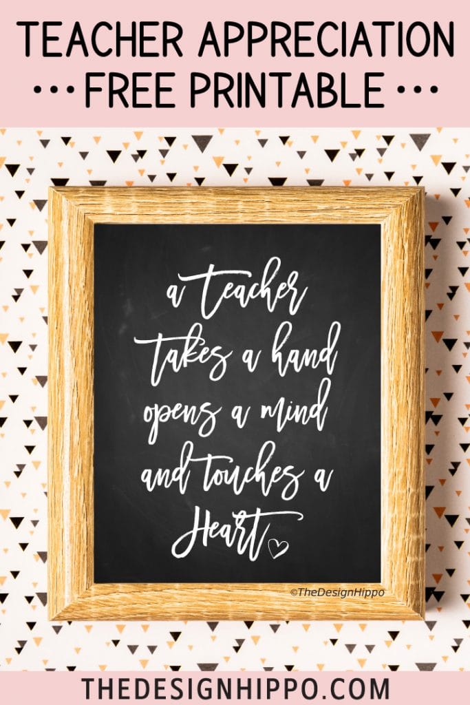 free teacher appreciation quote printable