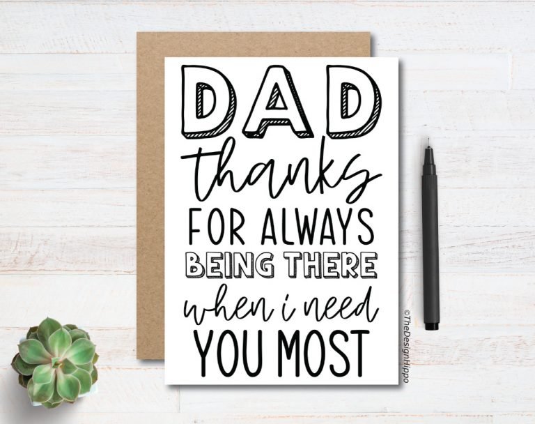5 Free Printable Father's Day Cards