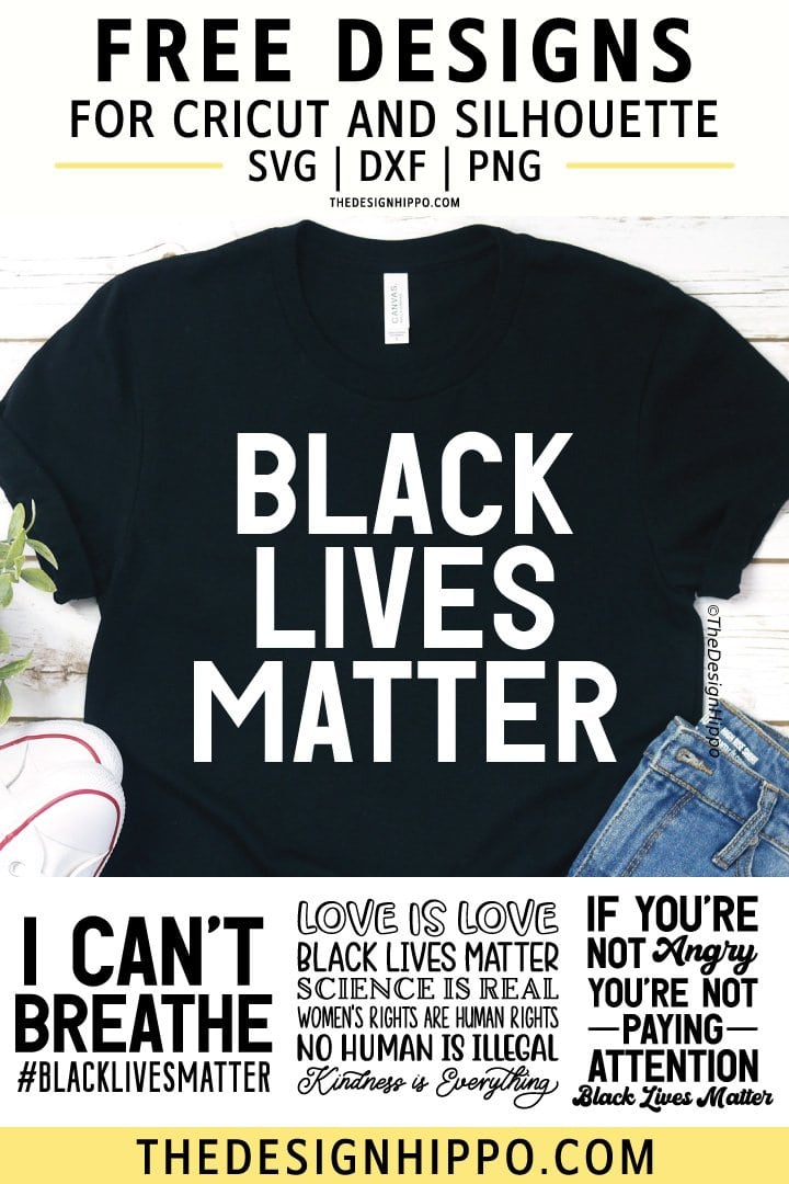 4 Free Black Lives Matter SVG Cut Files For Cricut Silhouette