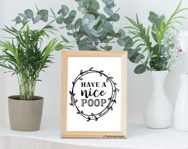 Free Printable Bathroom Decor - Set of 10 Funny Quotes