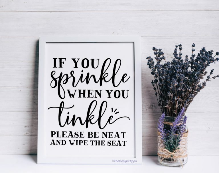 Free Printable Bathroom Decor - Set of 10 Funny Quotes
