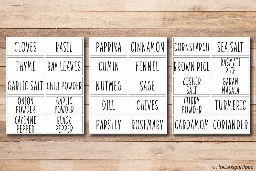 90 free printable pantry labels for kitchen organization