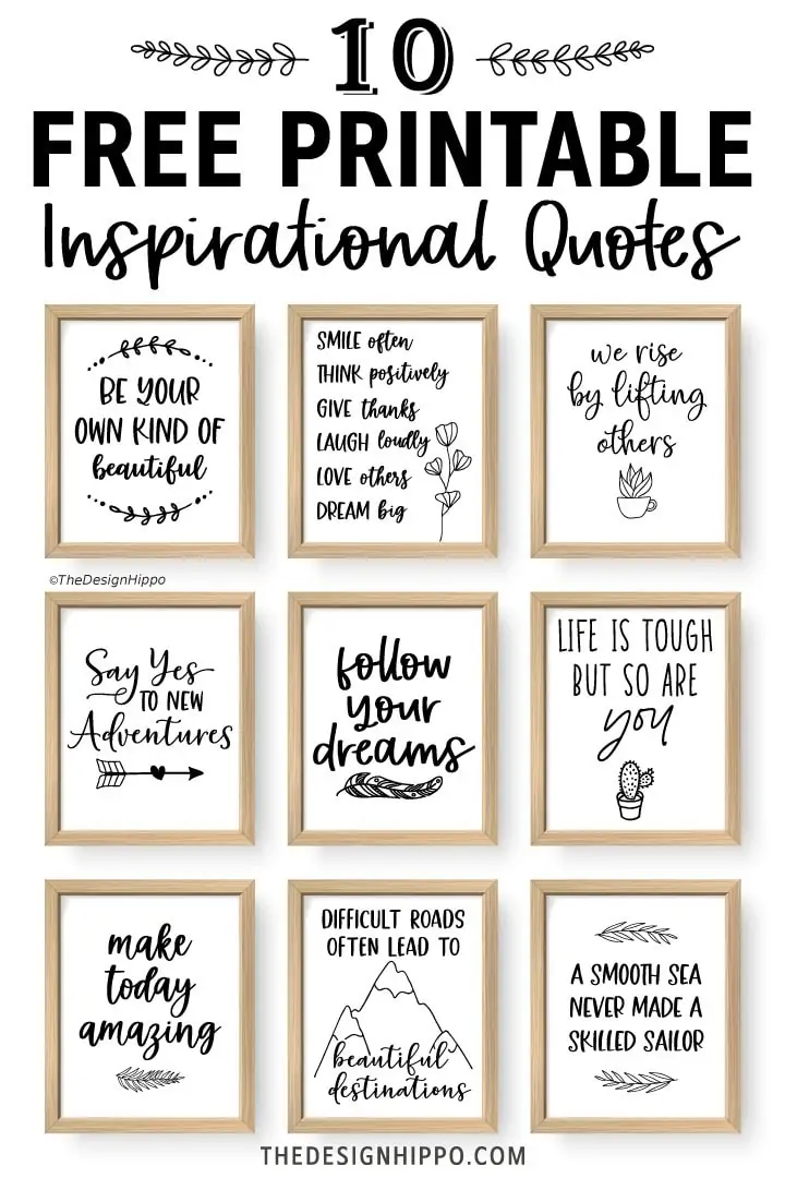10 free printable inspirational quotes for daily motivation