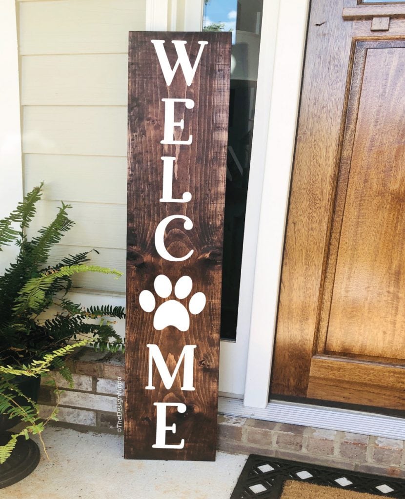 10 Free Welcome SVG files for Cricut Vertical Porch Signs