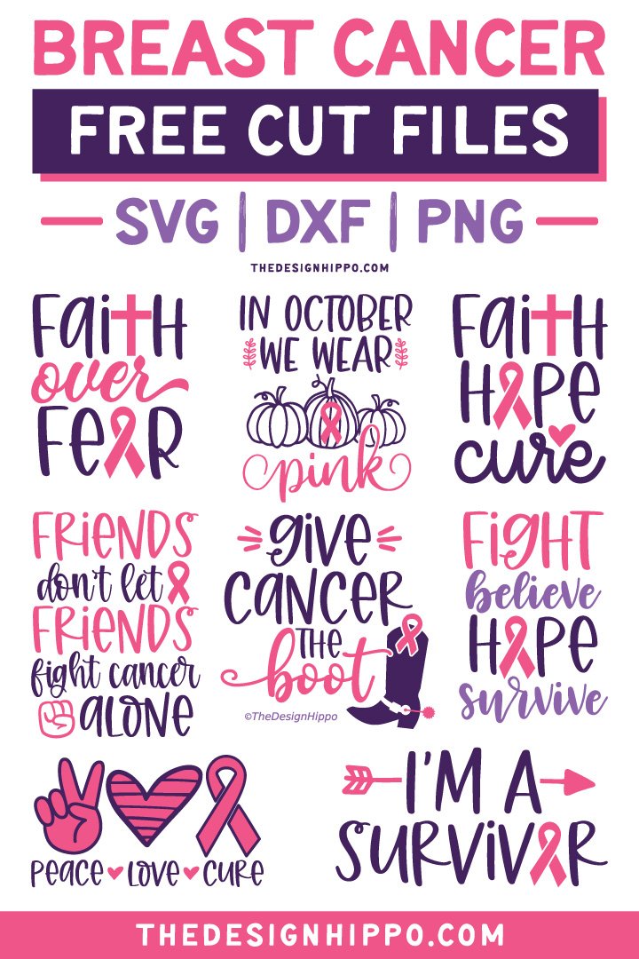 Download 8 Free Breast Cancer Awareness SVG Cut Files for Cricut