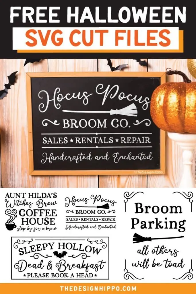 Free Farmhouse Halloween Sign SVG Cut Files For Cricut Silhouette DIY