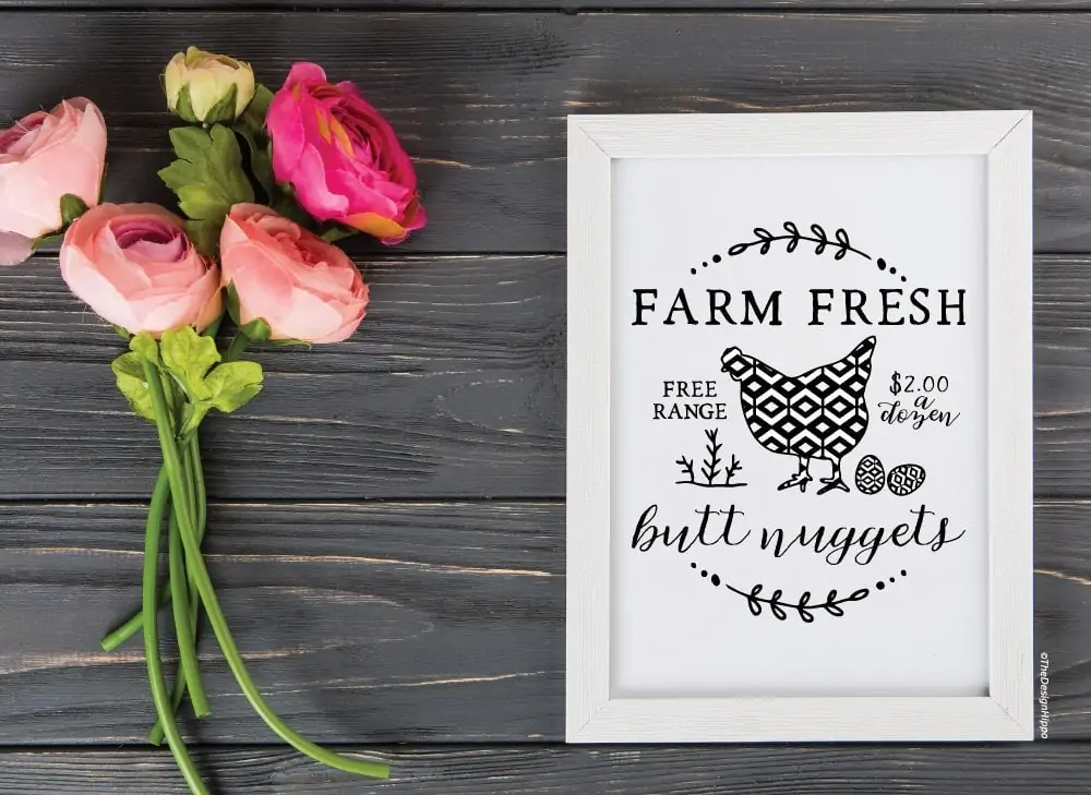 Free Funny Farmhouse Printable Farm Fresh Eggs Decor