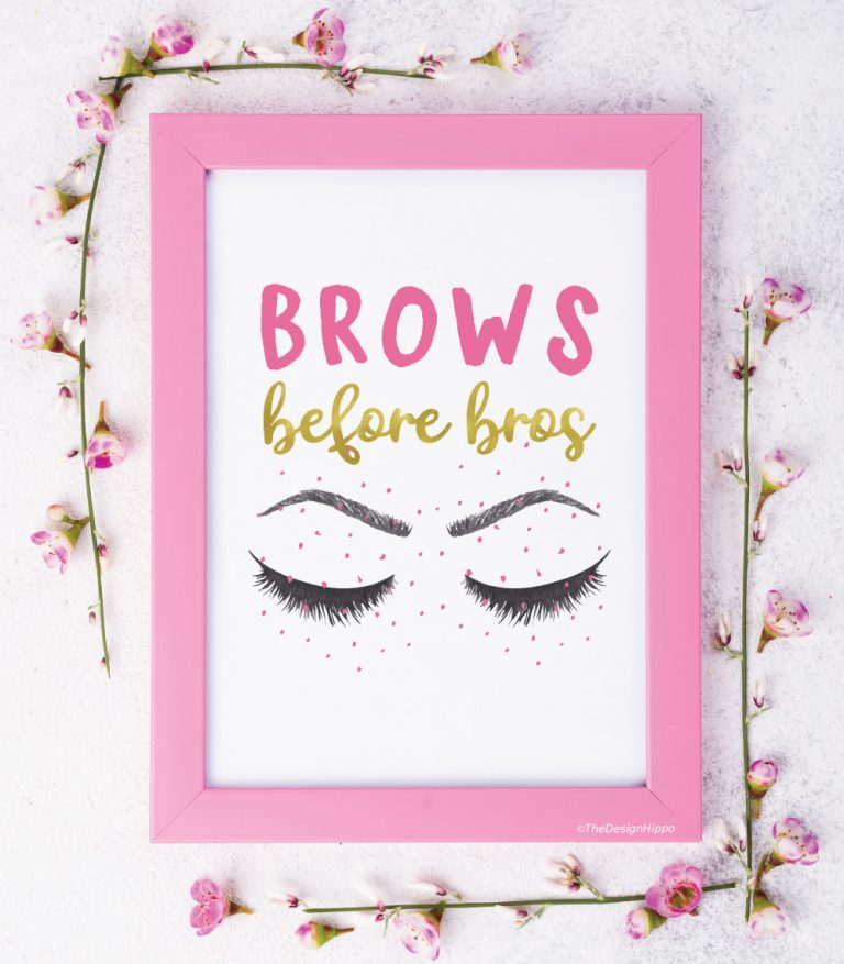 Free Makeup Decor Printables - Set of 12 Glam Quotes