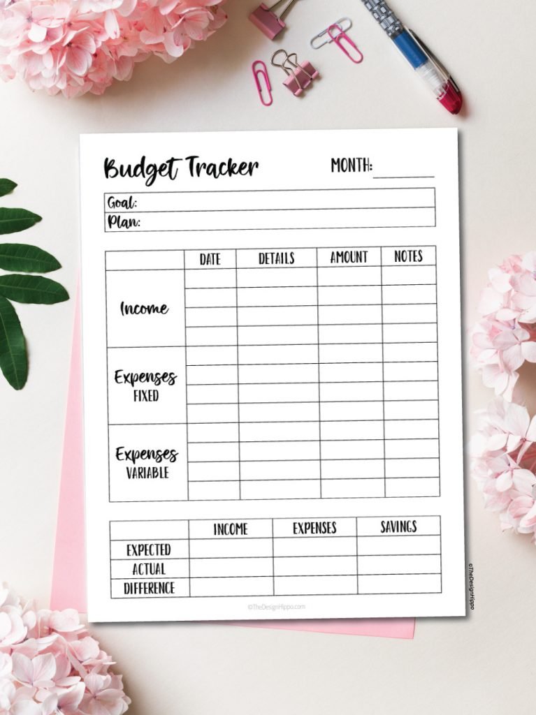 Free Printable Finance and Budget Planner