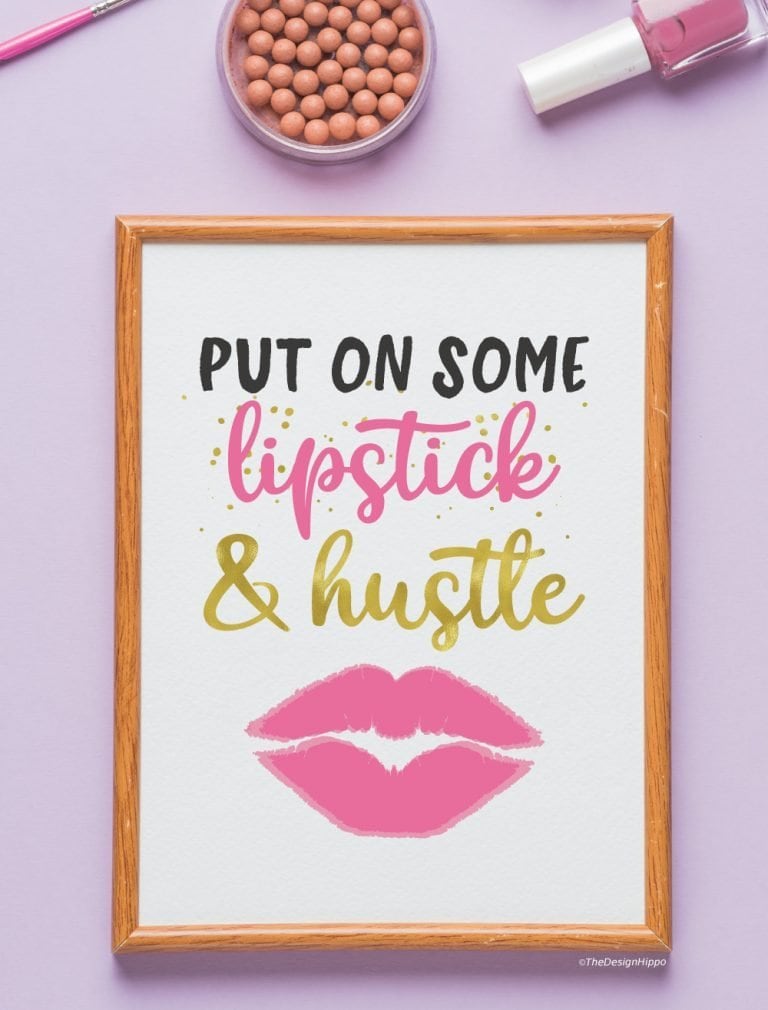 Free Makeup Decor Printables - Set of 12 Glam Quotes