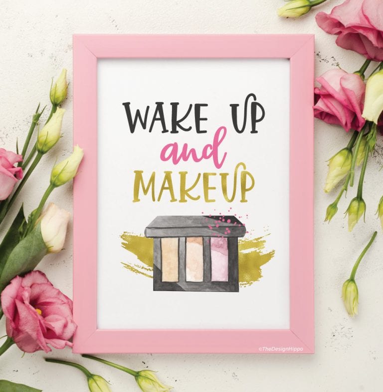 Free Makeup Decor Printables - Set of 12 Glam Quotes