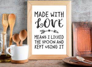 Free Farmhouse Kitchen Decor Printables – Set of 9 Quotes