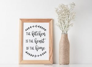 Free Farmhouse Kitchen Decor Printables – Set of 9 Quotes