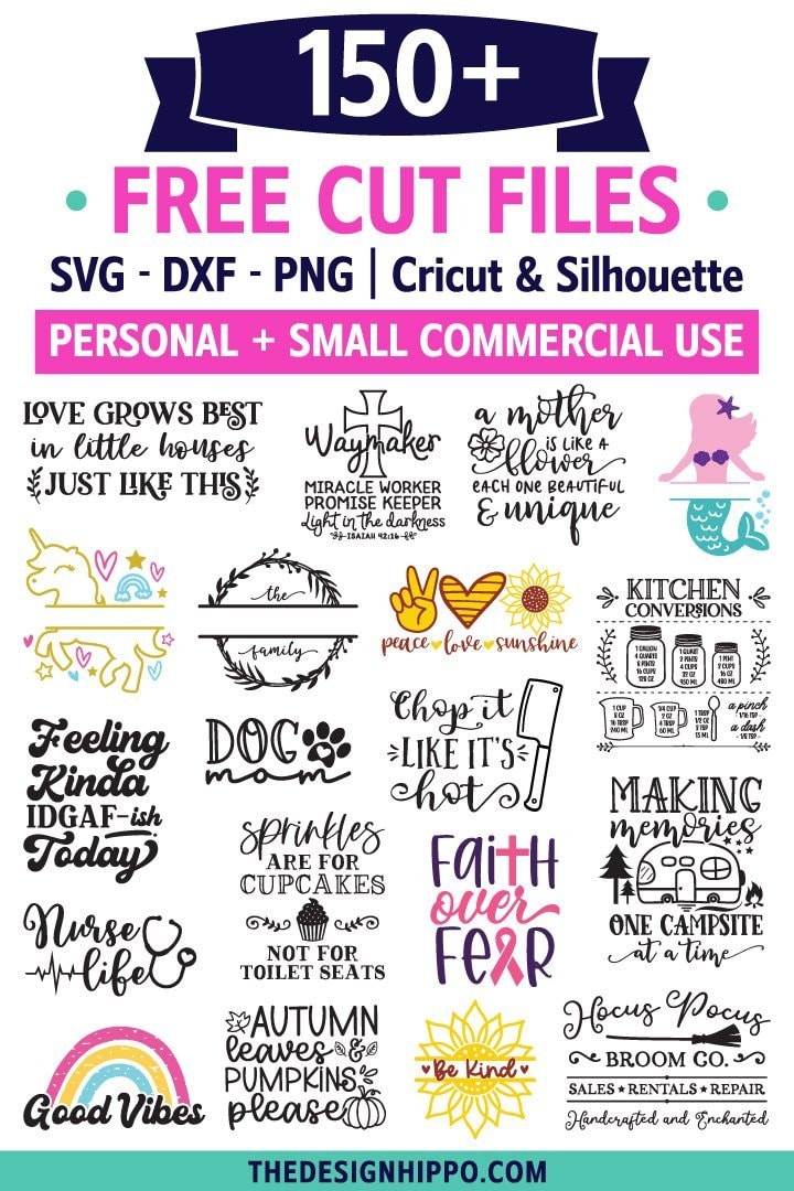 Download 150 Free Svg Files For Cricut Silhouette Crafts Commercial Use