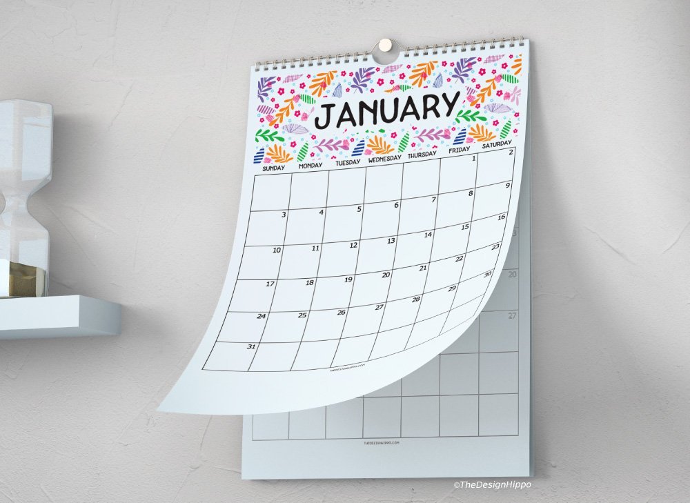 Free Printable Calendar 2021 for Moms Teachers School Small Business