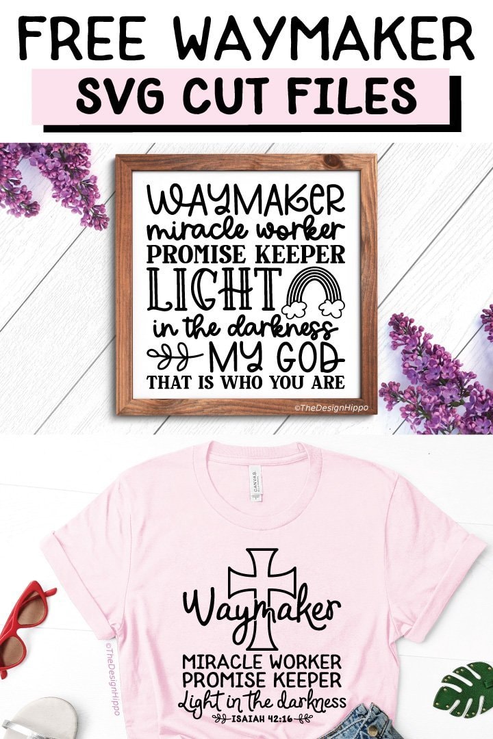Free Waymaker Miracle Worker Promise Keeper Cricut SVG