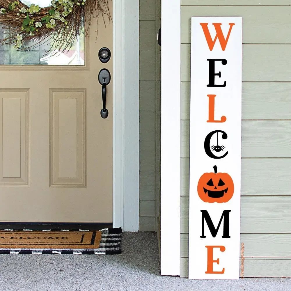free halloween porch sign svg files
