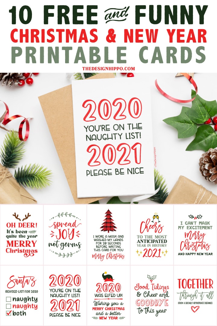 Free And Funny Printable Christmas and New Year Cards