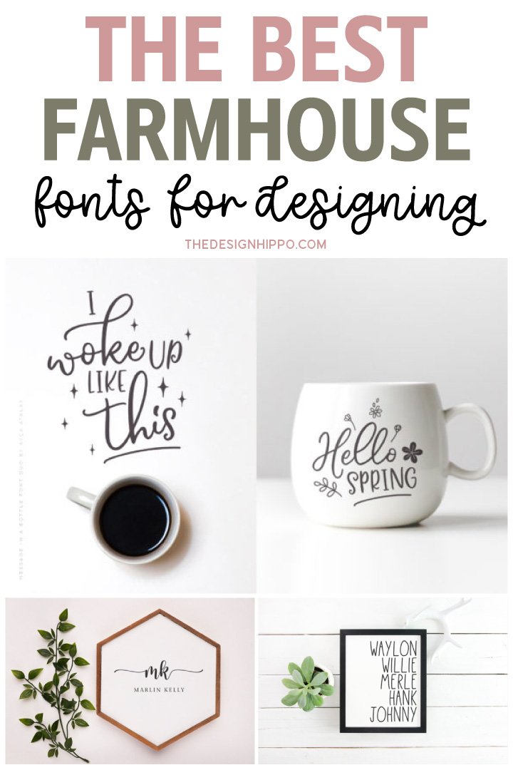 Best Popular Farmhouse Fonts Modern Script Rustic