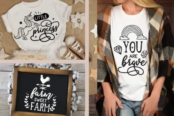 Farmhouse Cricut Font with Tails Swashes