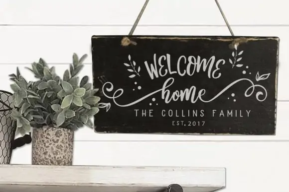 Vintage Rustic Farmhouse Cricut Font for Wood Sign