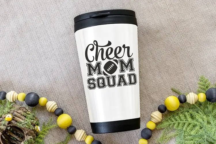 cricut tumbler project for football moms to sell on etsy