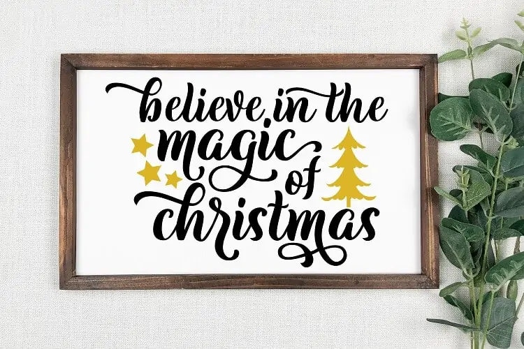 cricut christmas wood sign to sell on etsy