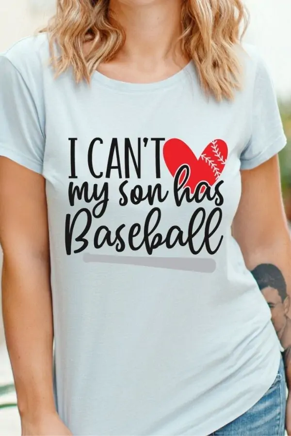 free baseball mom svg quote - I can't my son has baseball