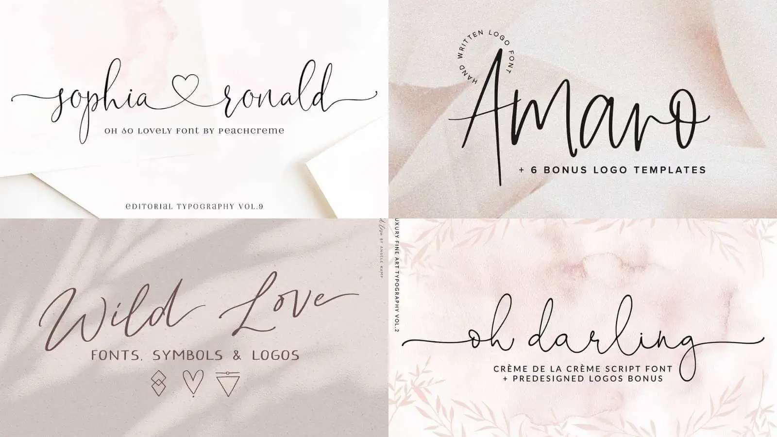 Feminine Fonts for Logos