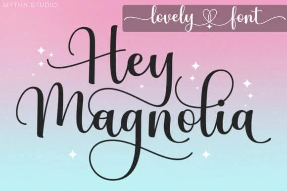 Hey Magnolia cricut wedding font