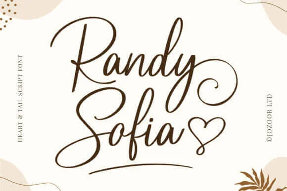 Randy Sofia best cricut wedding font