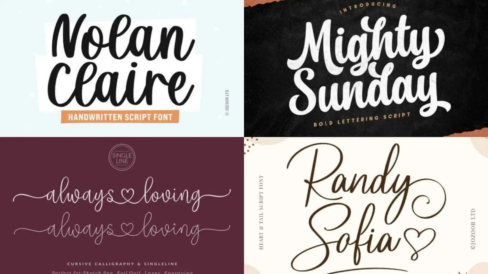 cricut cursive fonts