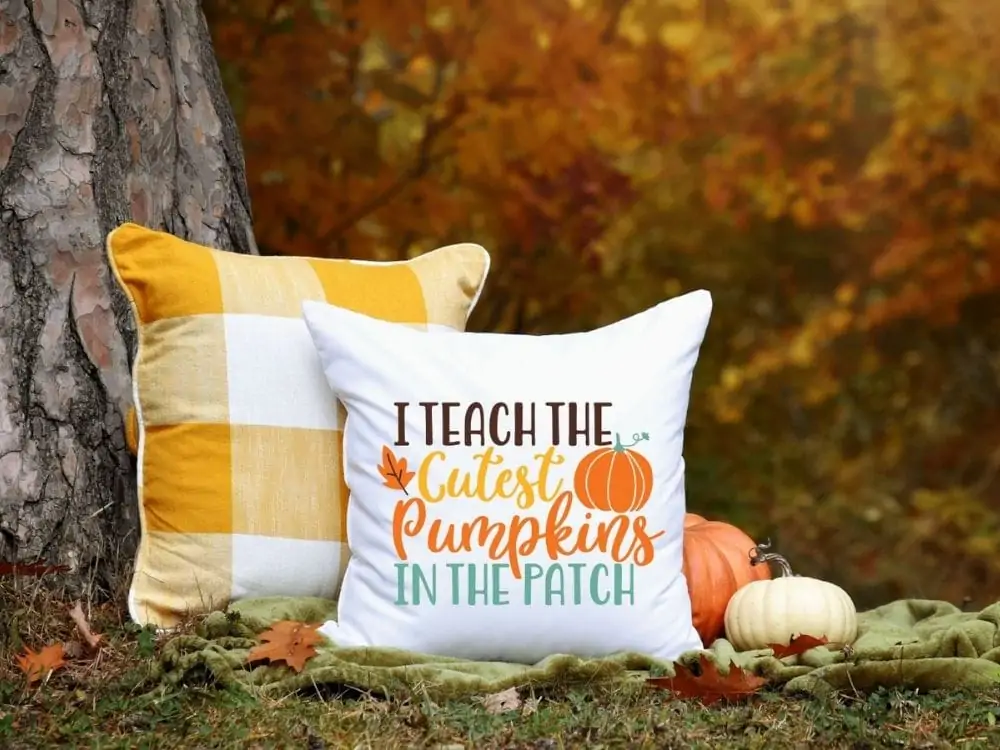 display of a fall design made using Beachwood and Sweet Mia fonts