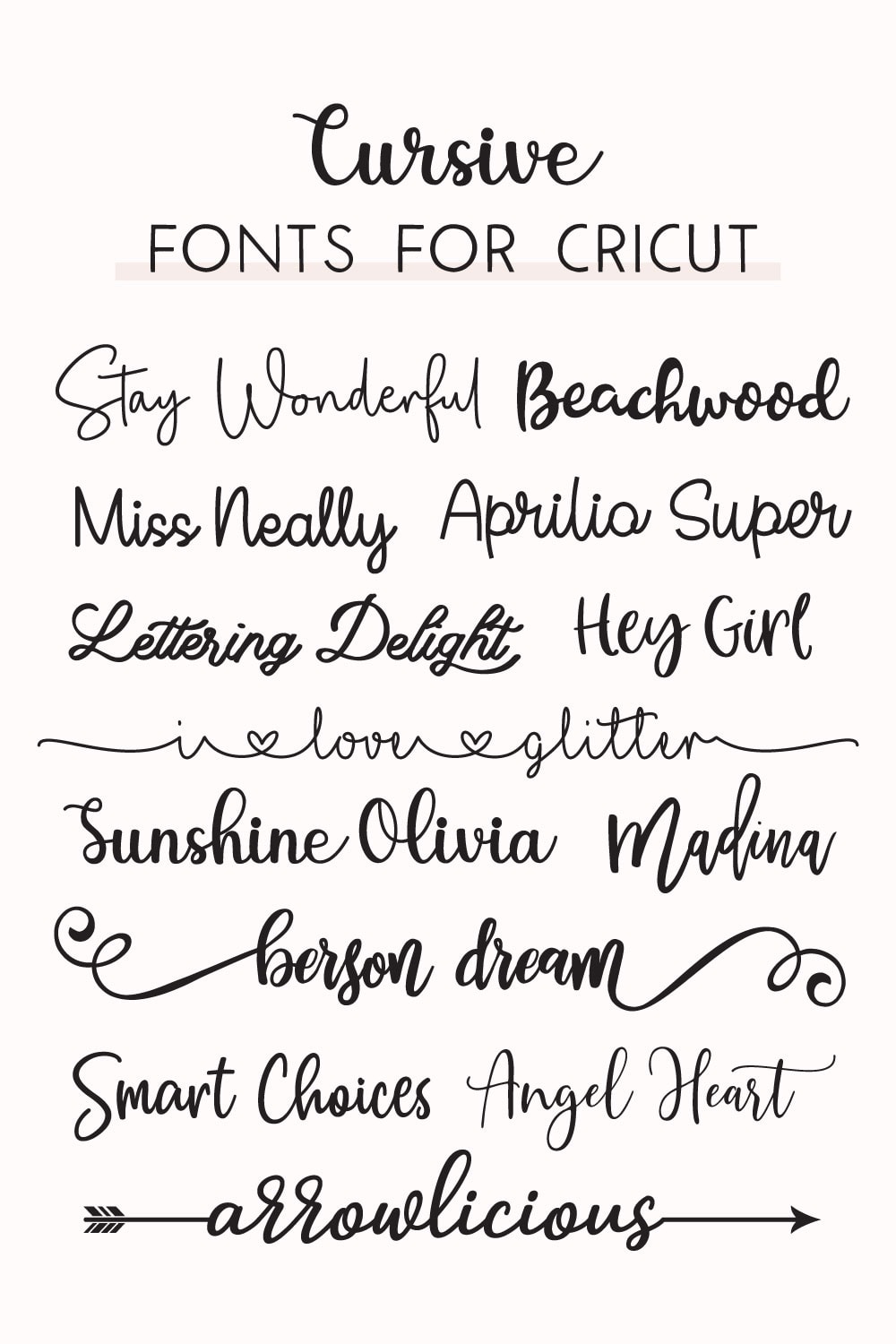 10+ Trendy Cursive Fonts for Cricut Every Crafter Needs To Know