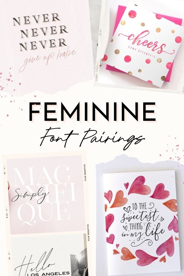 feminine font pairings