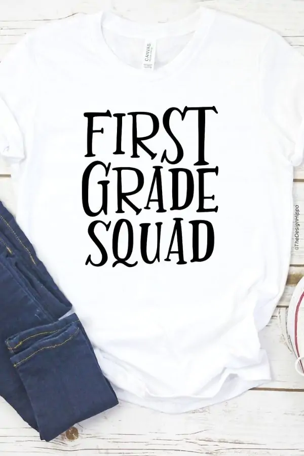 first grade squad svg