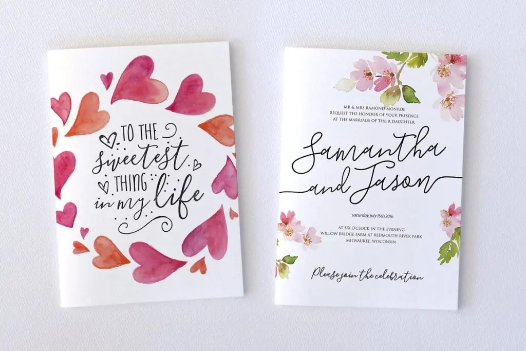 flirty feminine font trio