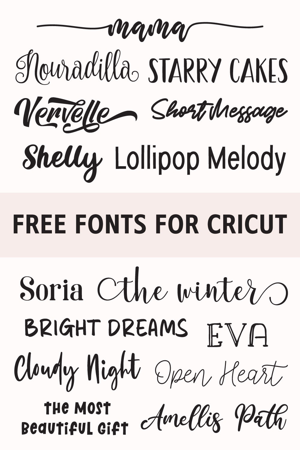 free fonts for cricut