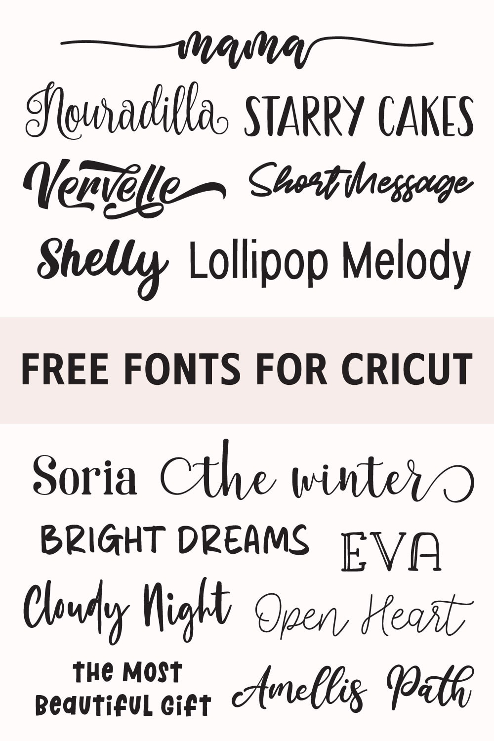 15 Beautiful Free Fonts for Cricut You'll Wish You Knew Sooner