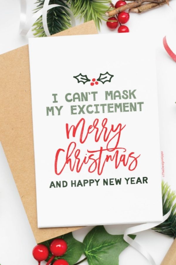 10 Free and Funny Printable Christmas & New Year Cards