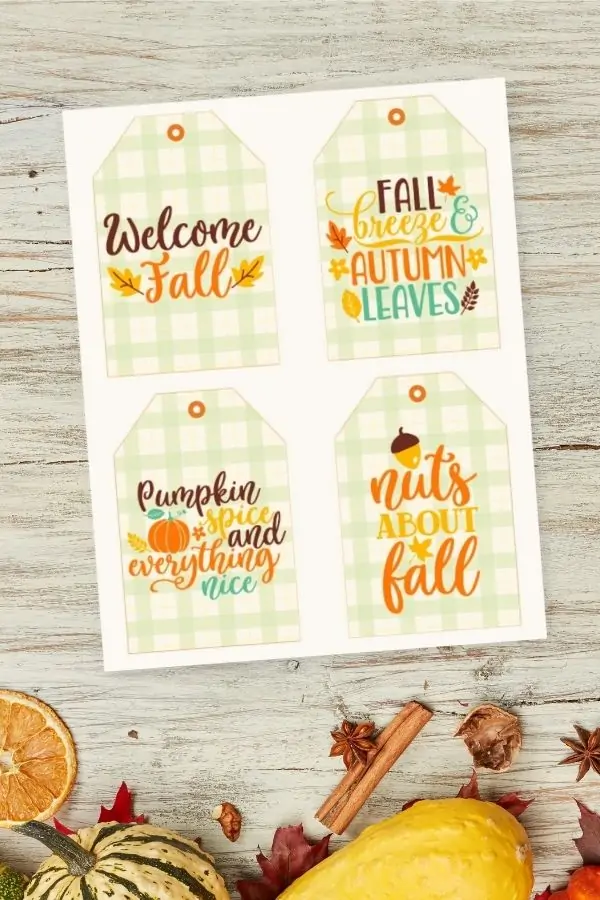 free printable fall tags