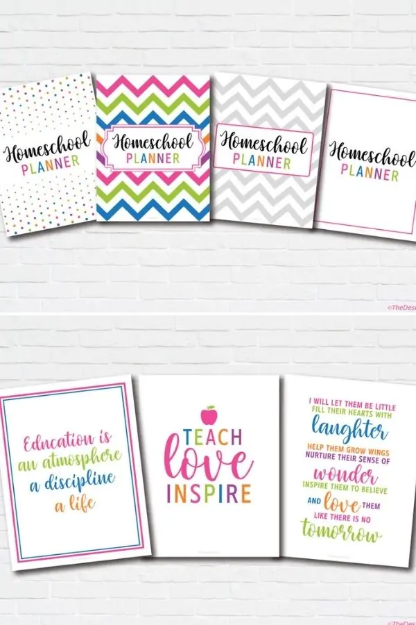 free printable homeschool planner