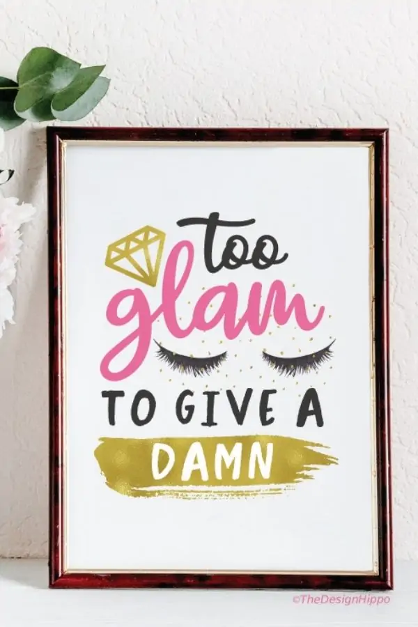 free printable makeup wall art