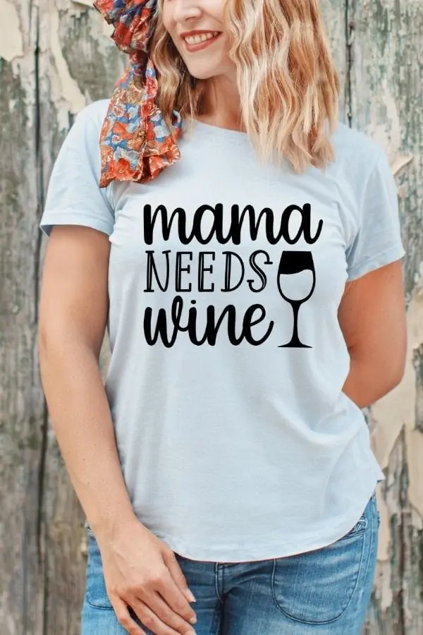 funny mom svg - mama needs wine