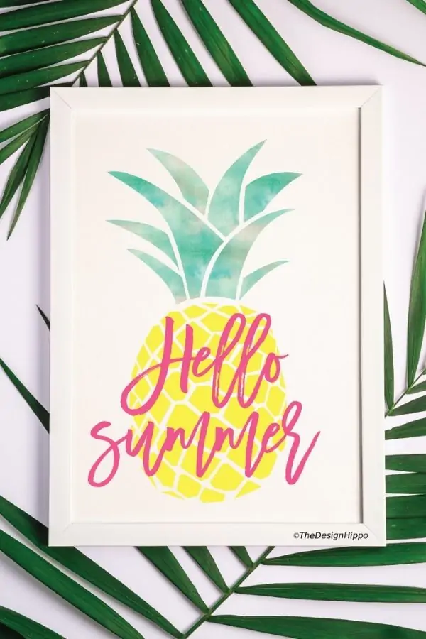 hello summer free printable