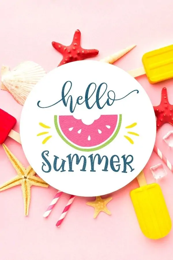 hello summer svg free